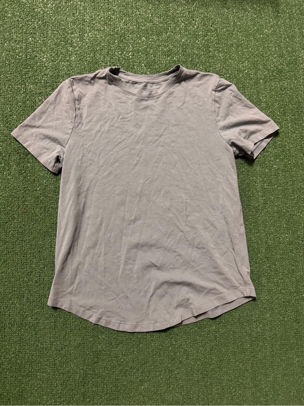 lululemon athletica Light Gray Short Sleeve Crew Tee